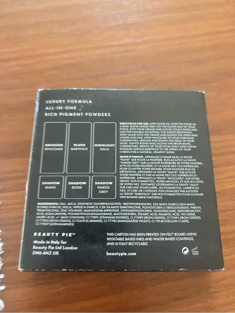 Beauty Pie One Palette Wonder Cool Naturals Face Eye/cheek Palette 13g NWB
